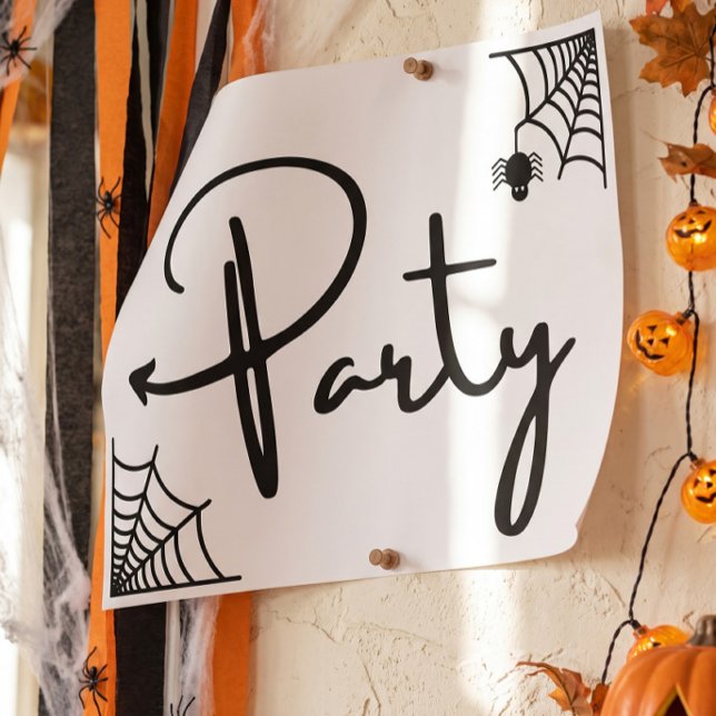 Póster de flecha izquierda para fiesta de Hallowee (Subido por el creador)