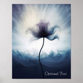 Póster de Flor Etérea Personalizable