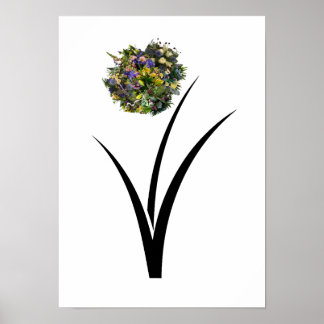 Póster de flores