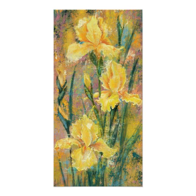 Póster de flores de lirio amarillo (Anverso)
