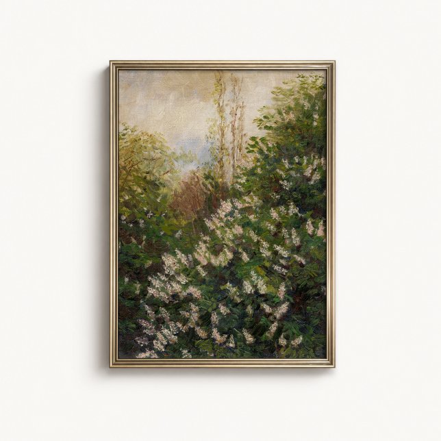 Póster de flores silvestres de bosque antiguo (Antique Woodland Wildflower Wall Art Poster - close-up view (frame/decor not included))