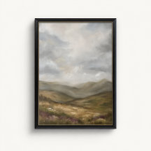 Póster de flores silvestres del valle de Moody Mou