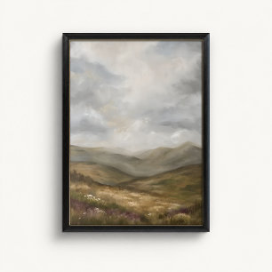 Póster de flores silvestres del valle de Moody Mou