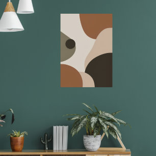 Póster de Formas Abstractas Retro Bauhaus Terrac