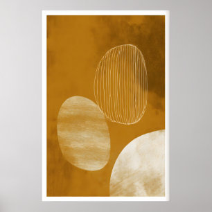Póster de Formas Orgánicas Abstractas - Línea Mini