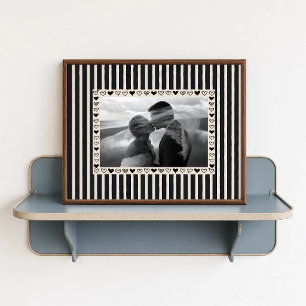 Póster de foto con corazón negro - Regalo personal