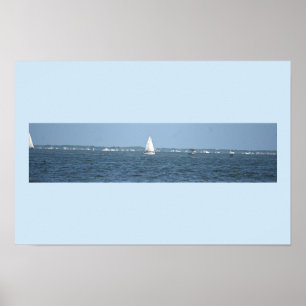 Póster de foto de barco de vela