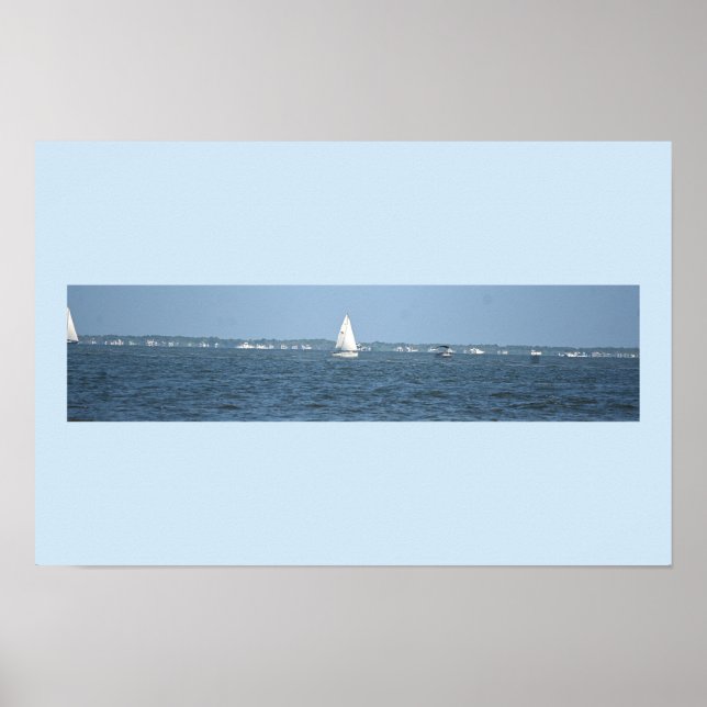 Póster de foto de barco de vela (Frente)