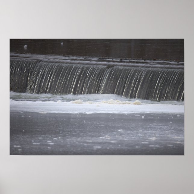 Póster de foto de cascada (Frente)