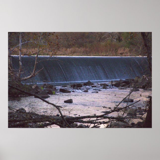 Póster de foto de cascada (Frente)