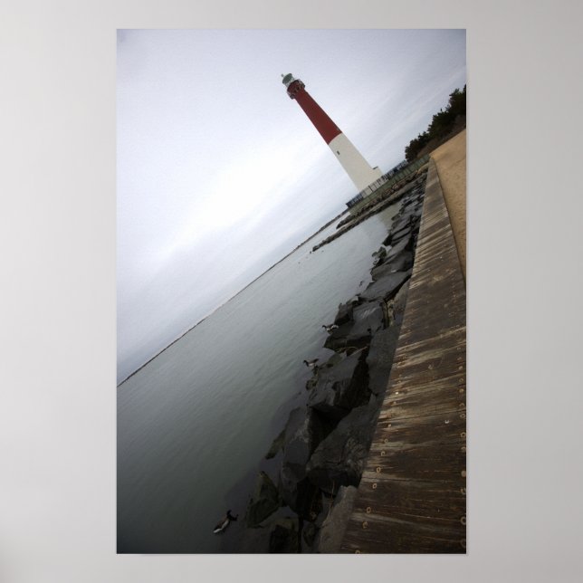 Póster de foto de faro Barnegat Light (Frente)