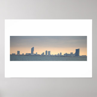 Póster de foto de la puesta de sol de Atlantic Cit