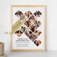 Póster de Foto de Mejores Amigos Personalizado, Am