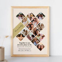 Póster de Foto de Mejores Amigos Personalizado, Am