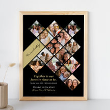 Póster de Foto de Mejores Amigos Personalizado, Am