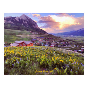 Póster de foto de montaña en Colorado