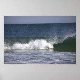 Póster de foto de olas del océano