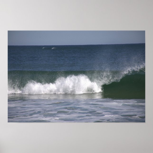 Póster de foto de olas del océano (Frente)