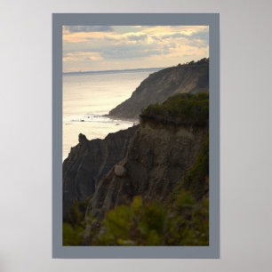 Póster de foto de paisaje acuático al atardecer en