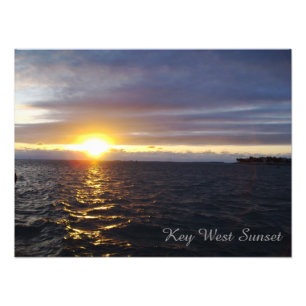 Póster de foto del atardecer en Key West Florida