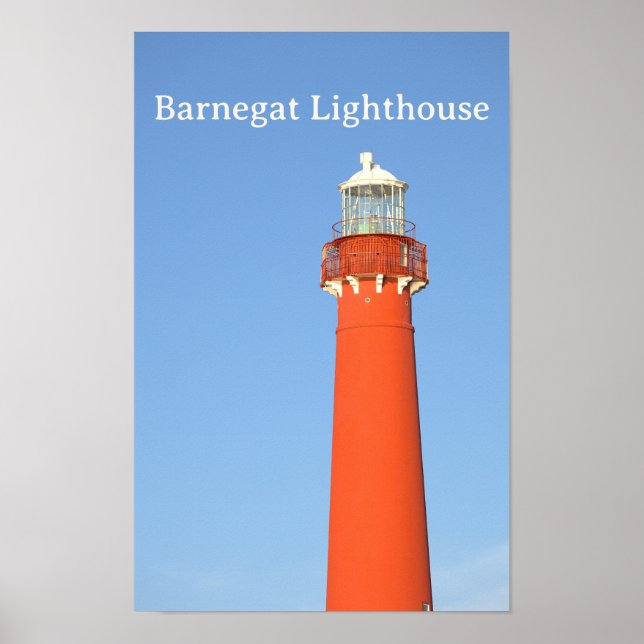 Póster de foto del faro de Barnegat Light (Frente)