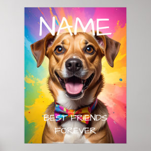 Póster de foto personalizada con leyenda querida