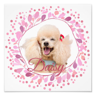 Póster de Foto Rosa Pastel Personalizado