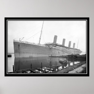 Póster de foto sin pintar del Titanic Serie titani