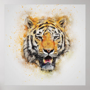 Poster de fotografía de arte de la jungla de Safar
