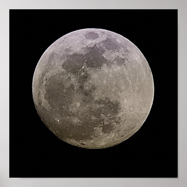 Poster de fotografía de luna llena impresión para  (Frente)