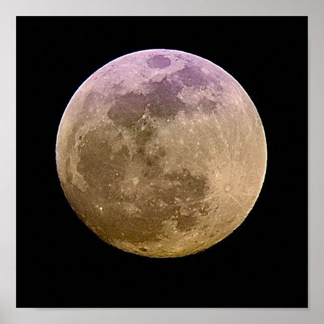 Poster de fotografía de luna llena impresión para  (Frente)