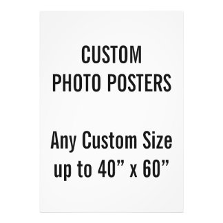 Poster de fotografía personalizado A0, hasta 40" x