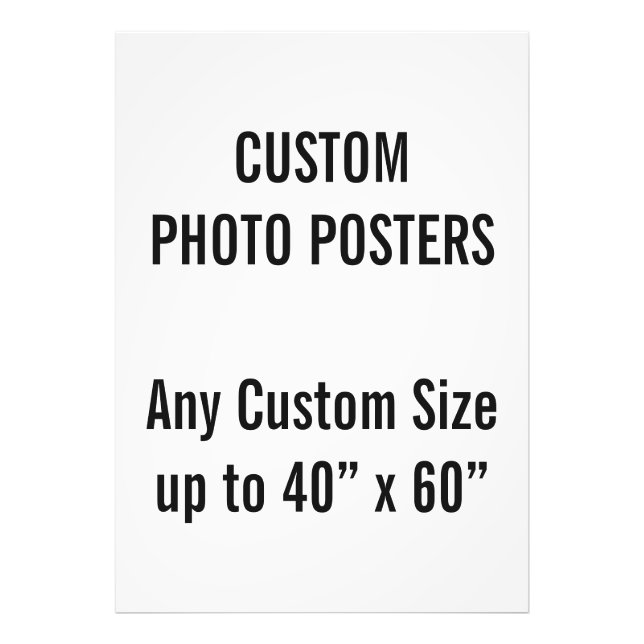 Poster de fotografía personalizado A0, hasta 40" x (Frente)