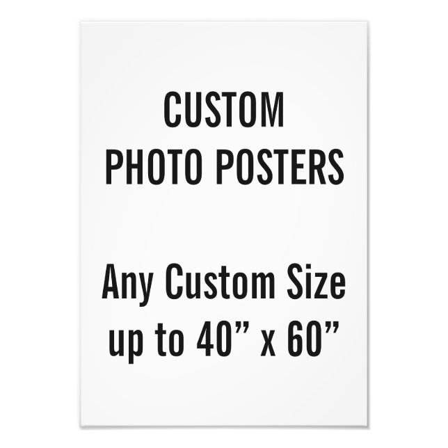 Poster de fotos personalizado A3 de hasta 40" x 60 (Frente)