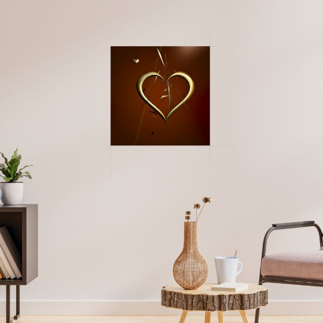 Póster de fragmentos de oro de amor (Salón 3)