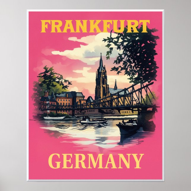 Póster de Frankfurt, Alemania (Frente)