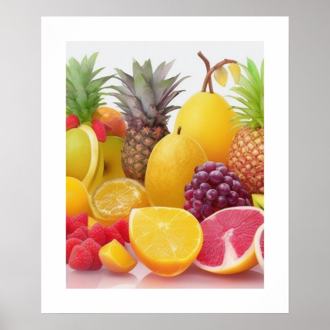 Poster de fruta de arte mural (Frente)