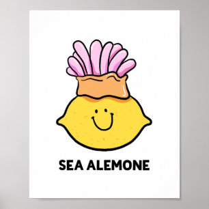 Póster de Fruta Limón A-lemon-e Marino