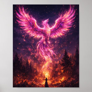 Póster de Fuchsia Phoenix Rising
