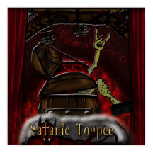 Póster de "Funeraria" de Satanic Toupee