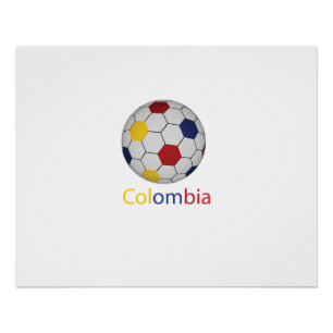 Poster de fútbol de Colombia