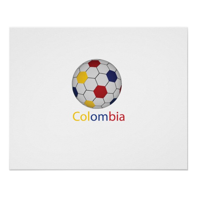 Poster de fútbol de Colombia (Anverso)