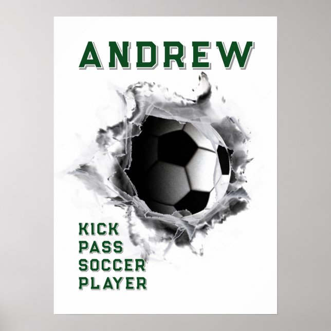 Póster de fútbol personalizado (Frente)