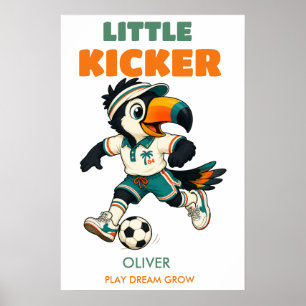 Póster de fútbol personalizado Arte retro de tuc