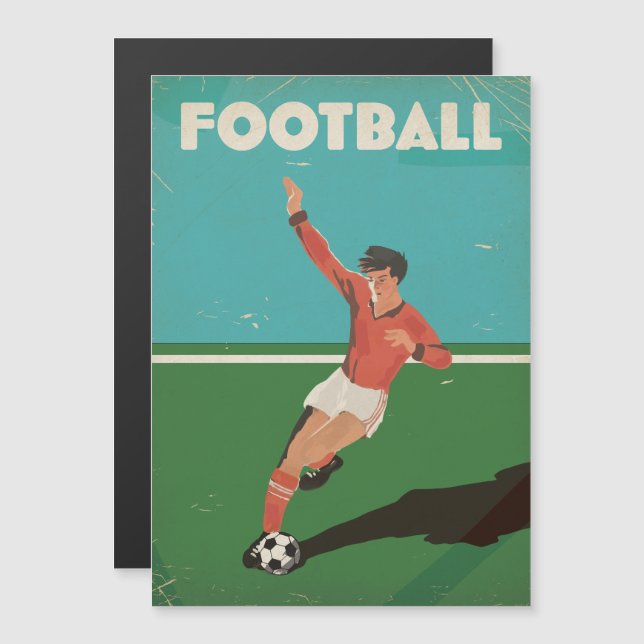 Póster de fútbol vintage (Anverso/Reverso)