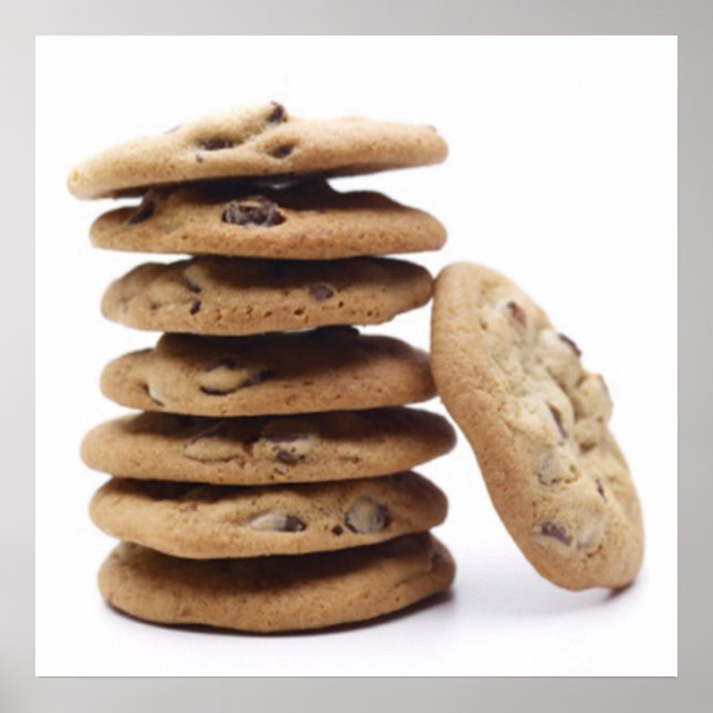 Póster de galletas con chips de chocolate (Frente)