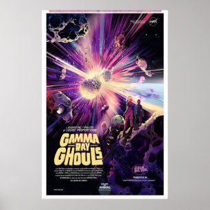 Póster de Gamma Ray Ghouls Galaxia de Horrores Esp