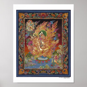 Póster de Ganesh de cuatro brazos