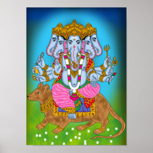 Póster de Ganesha Arte de Pared