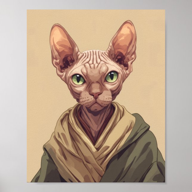 Póster de gato SPHYNX Pósters (Frente)